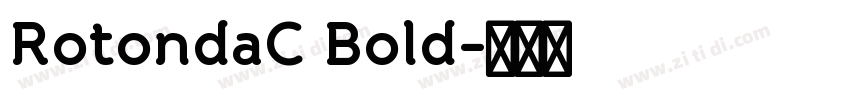 RotondaC Bold字体转换